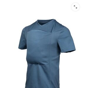 Men's Blue Short Sleeve Shirt